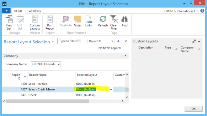 How to create new documents with Word Layout in NAV 2015 | Totovic ...