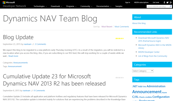 New Dynamics NAV Blog Suites | Totovic Dynamics 365 Blog